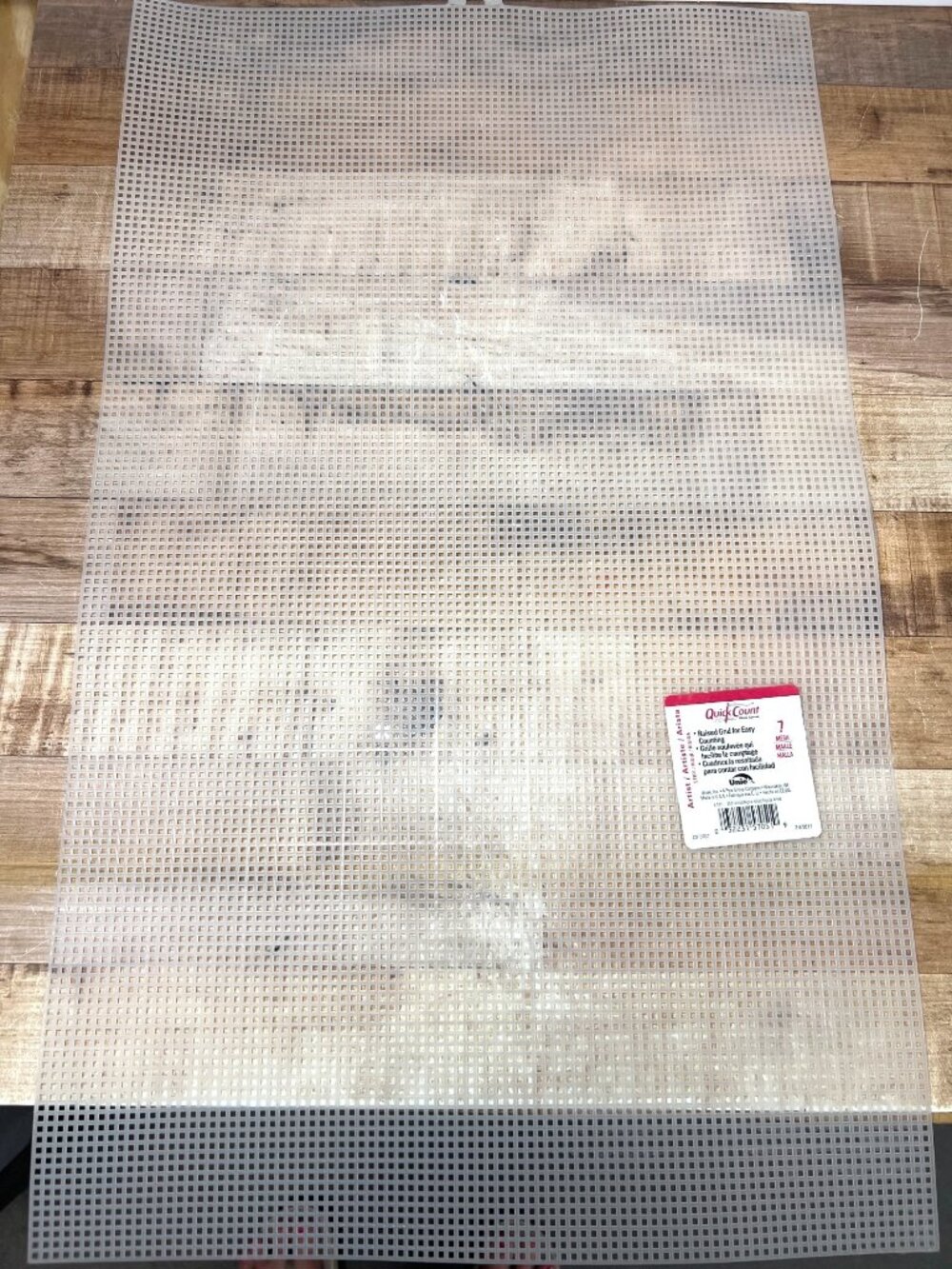 Quickcount Plastic Canvas 7 Mesh Raised Grid For Easy Counting Stiff Artist Mesh